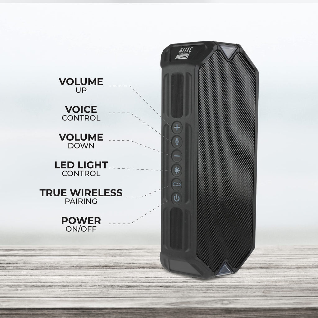 Black Waterproof Portable Bluetooth Speaker I8813