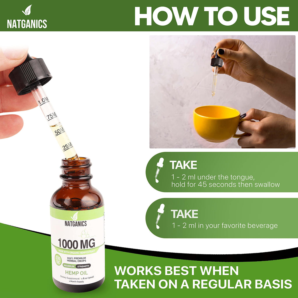 Organic Hemp Oil 1000mg T3038
