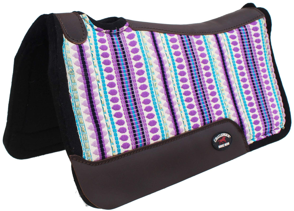 Cotton Fleece Lined Pink Contoured Horse Saddle Pad G245