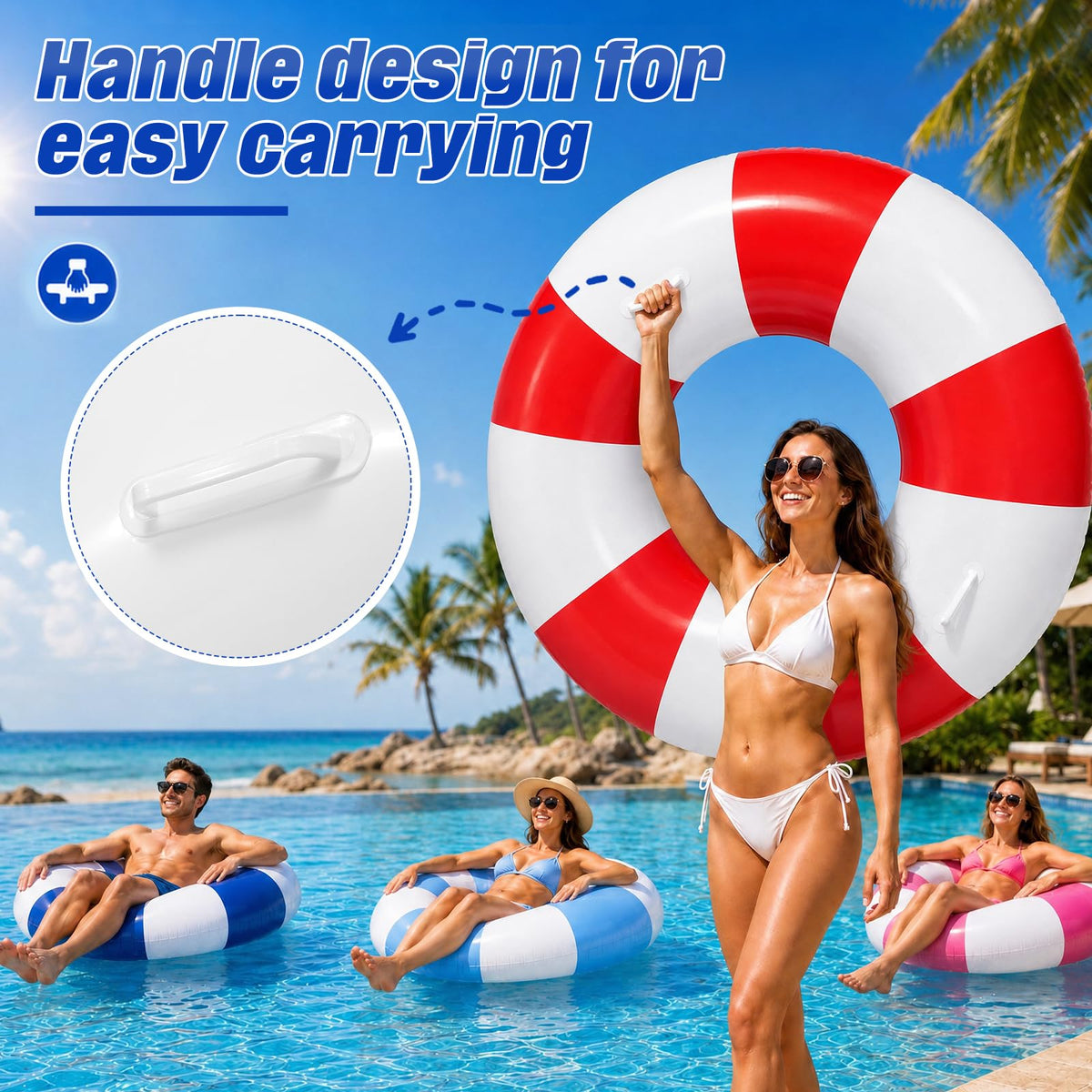 Inflatable Pool Floats 4 Pack O8014