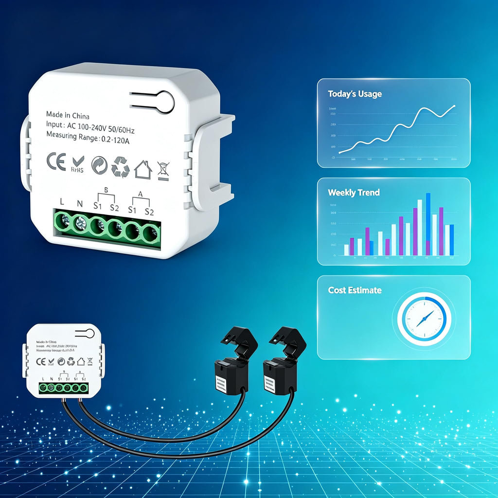 Smart Home Energy Monitor 2x120A Dual Channel Q3350