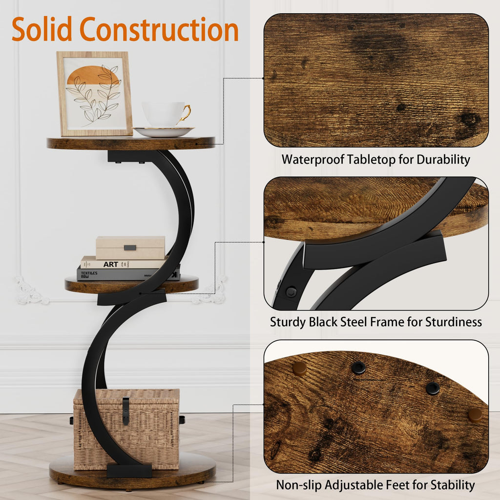 3-Tier Round Side Table O2796