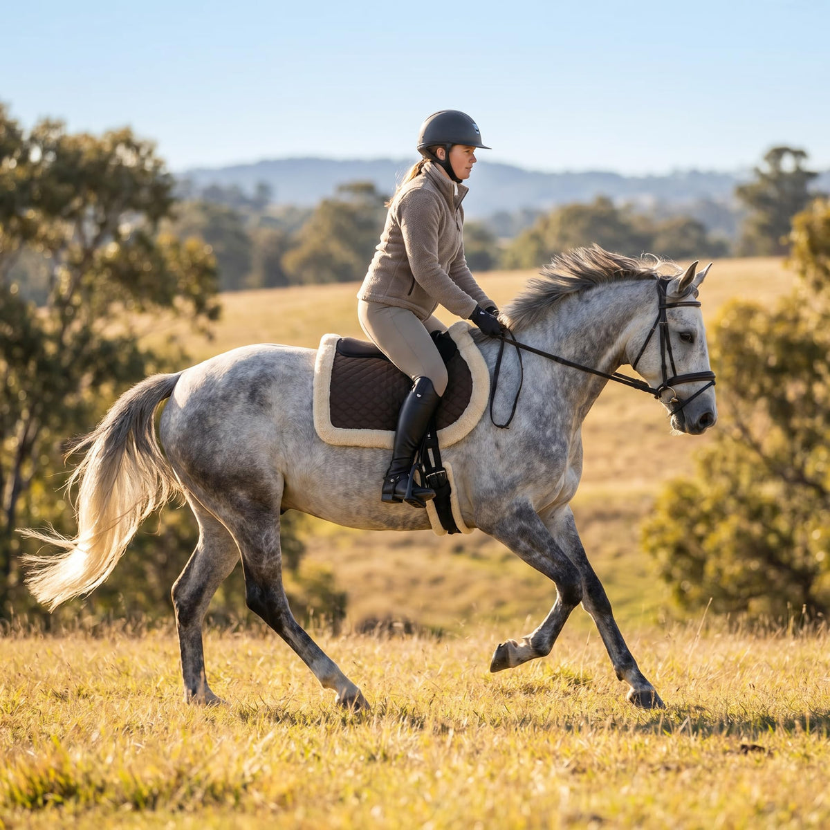 Black Quilted Bareback Pad K136