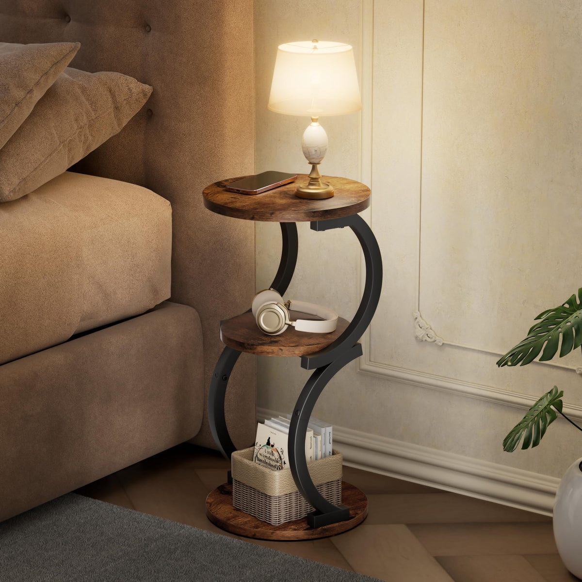 3-Tier Round Side Table O2796