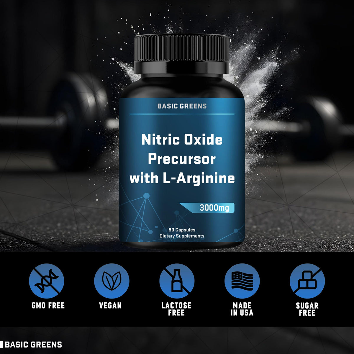 L Arginine 3000mg Vegan Capsules N68541