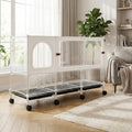 2-Tier Pet House Cage with Pull Out Tray Q29805