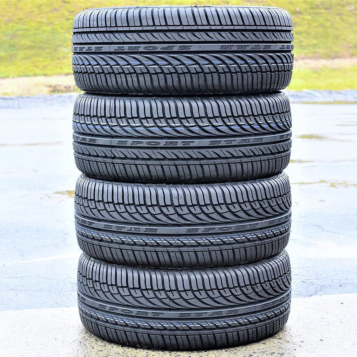 Set of 4 All-Season Passenger Car Performance Radial Tires 195/65R15 91H D159065