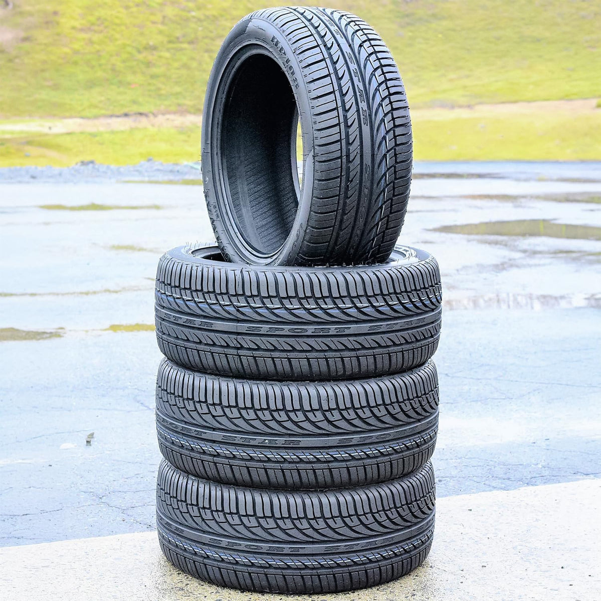 Set of 4 All-Season Passenger Car Performance Radial Tires 195/65R15 91H D159065