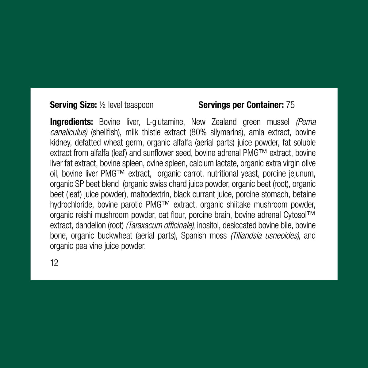 Canine Dermal Support 125 g U7276
