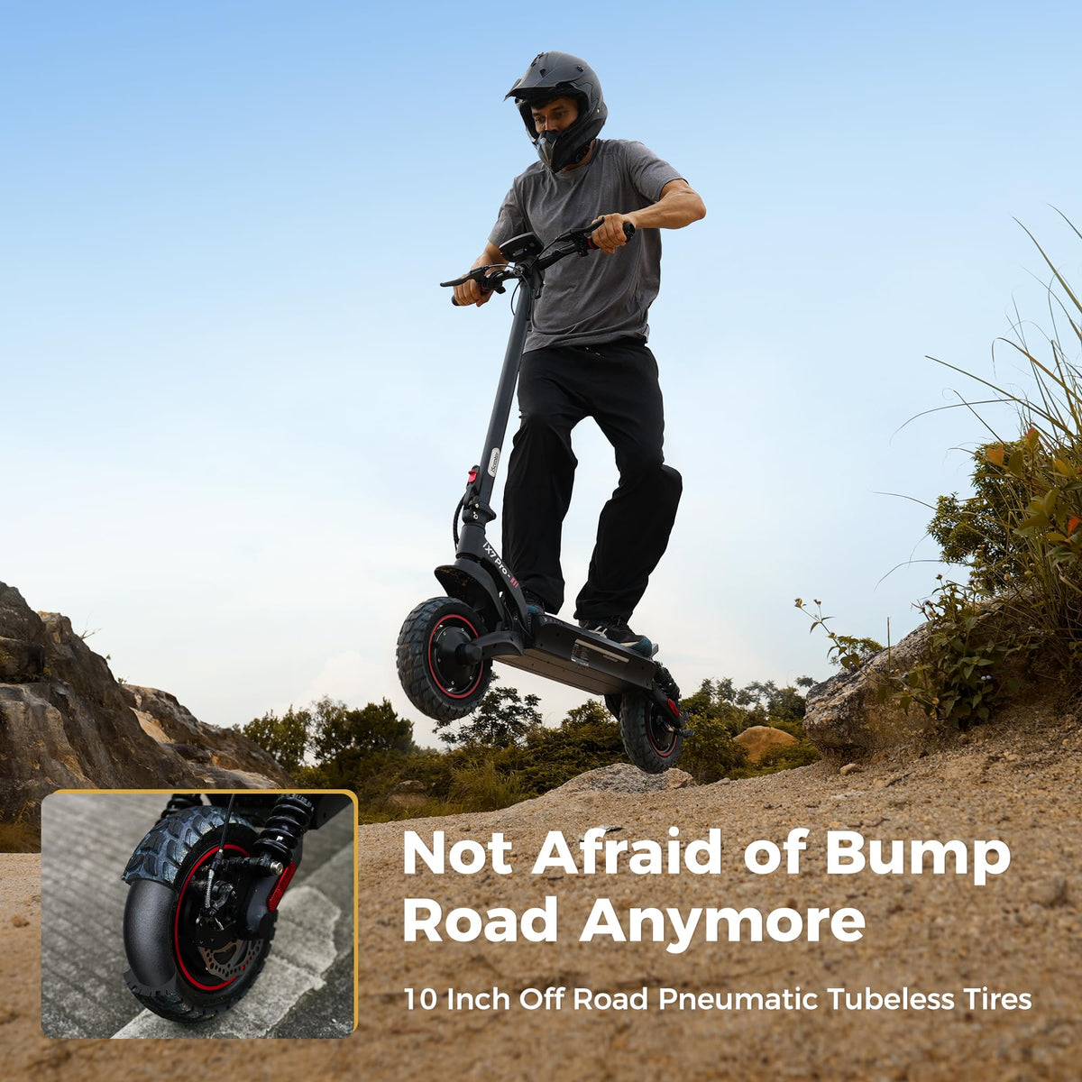 Electric Scooter with Off-Road Tires Q465308