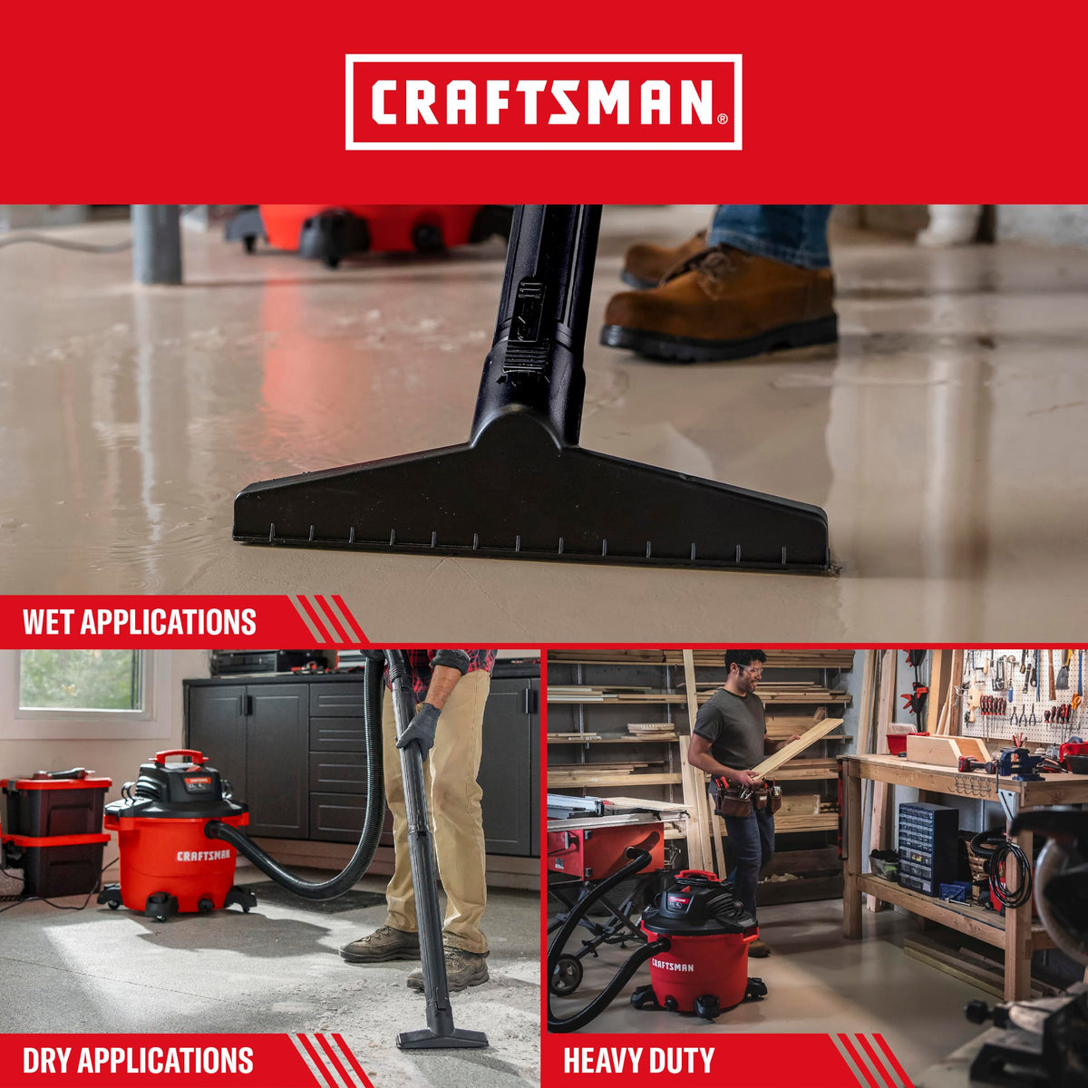 16 Gallon 6.5 Peak HP Wet Dry Shop Vacuum H352