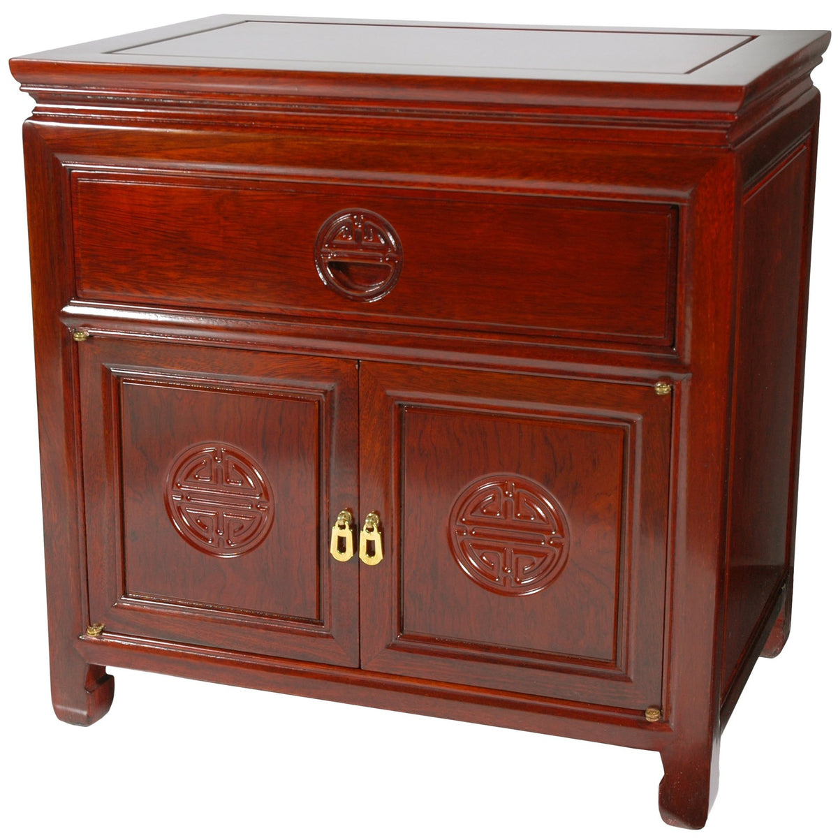 Rosewood End Table Cabinet N404