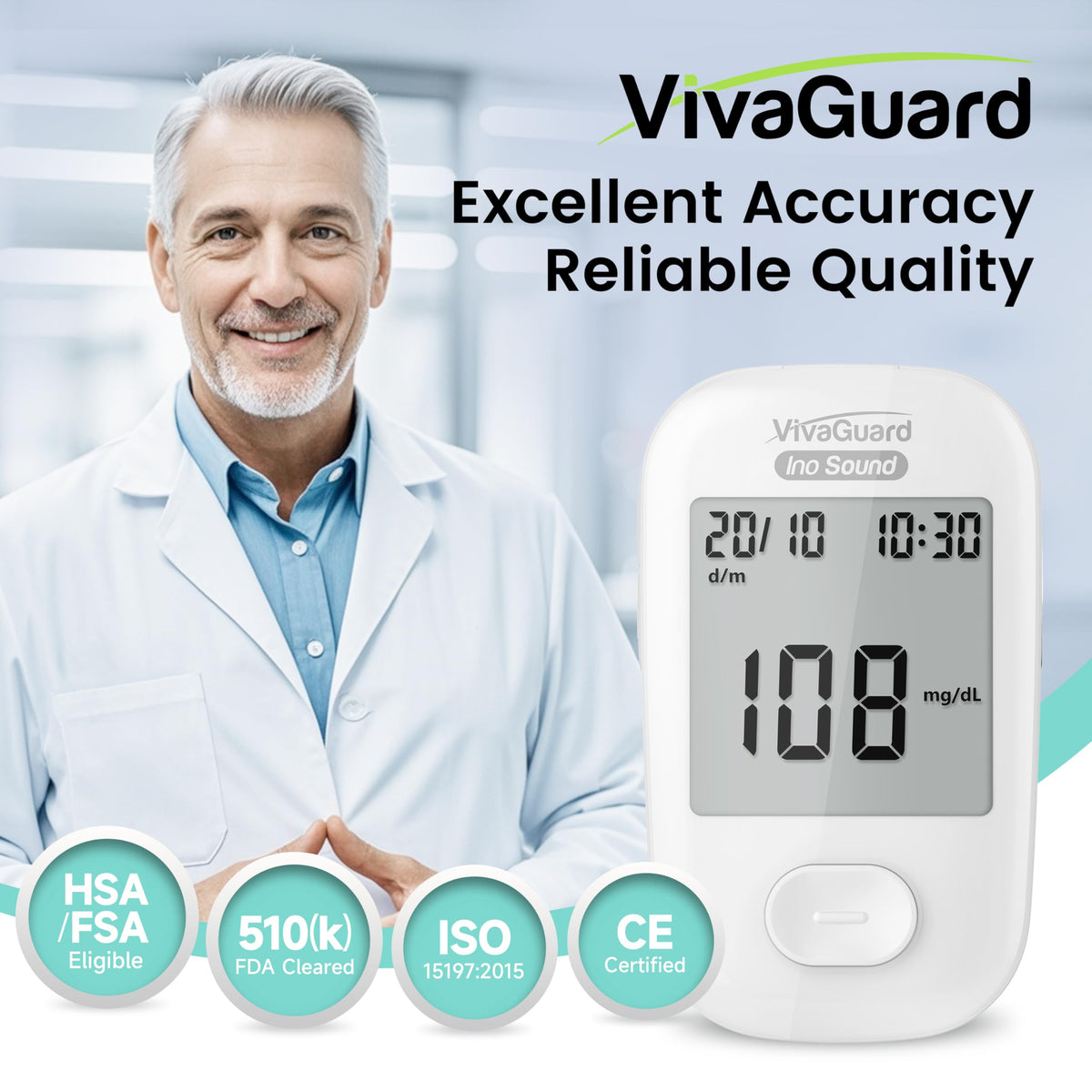 Talking Blood Glucose Monitor Kit M875