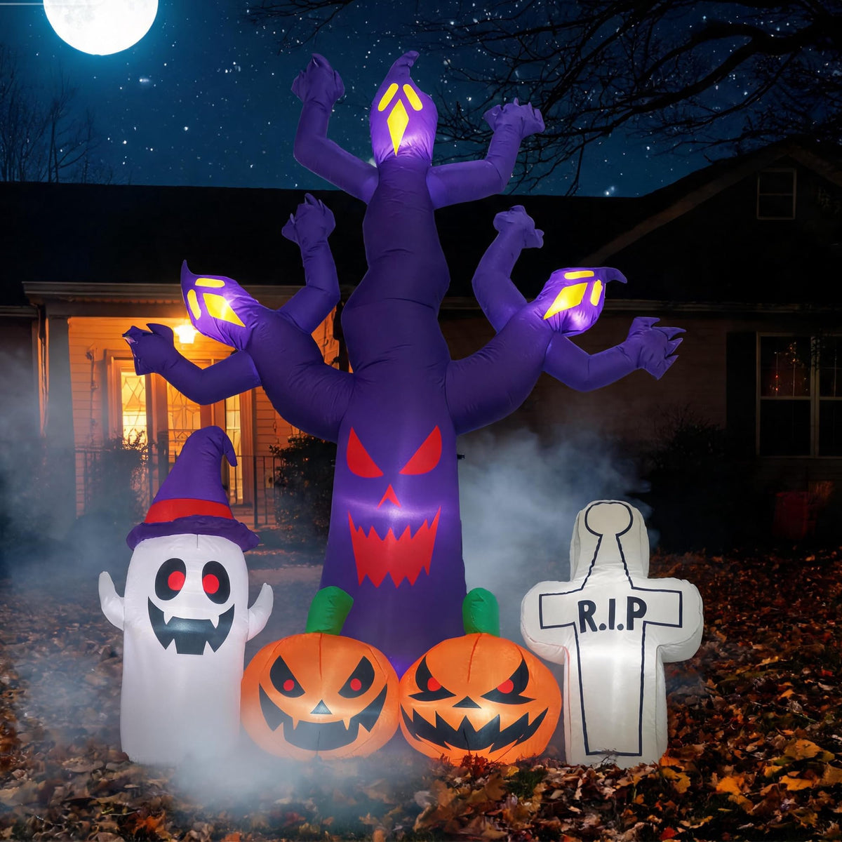 8FT Halloween Inflatables Tree with LEDs E7935