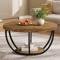 Round Coffee Table with Storage O925