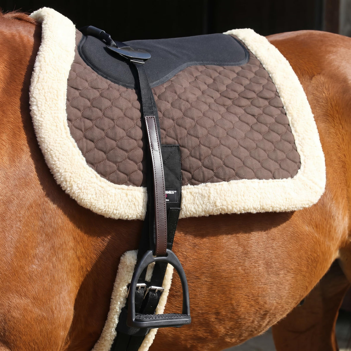 Black Quilted Bareback Pad K136