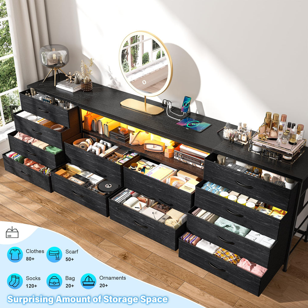 12 Drawers Dresser TV Stand W361