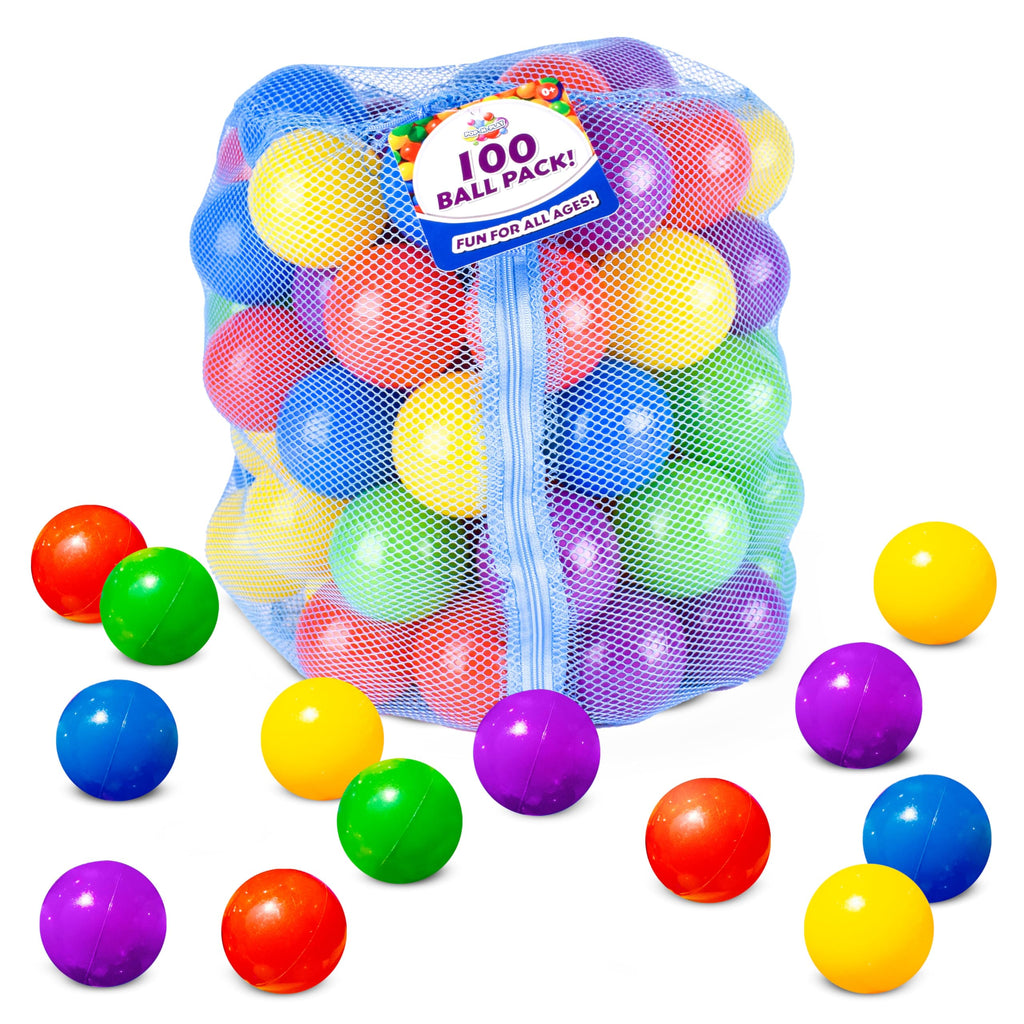 100 Count Multi Colored Play Balls K2442