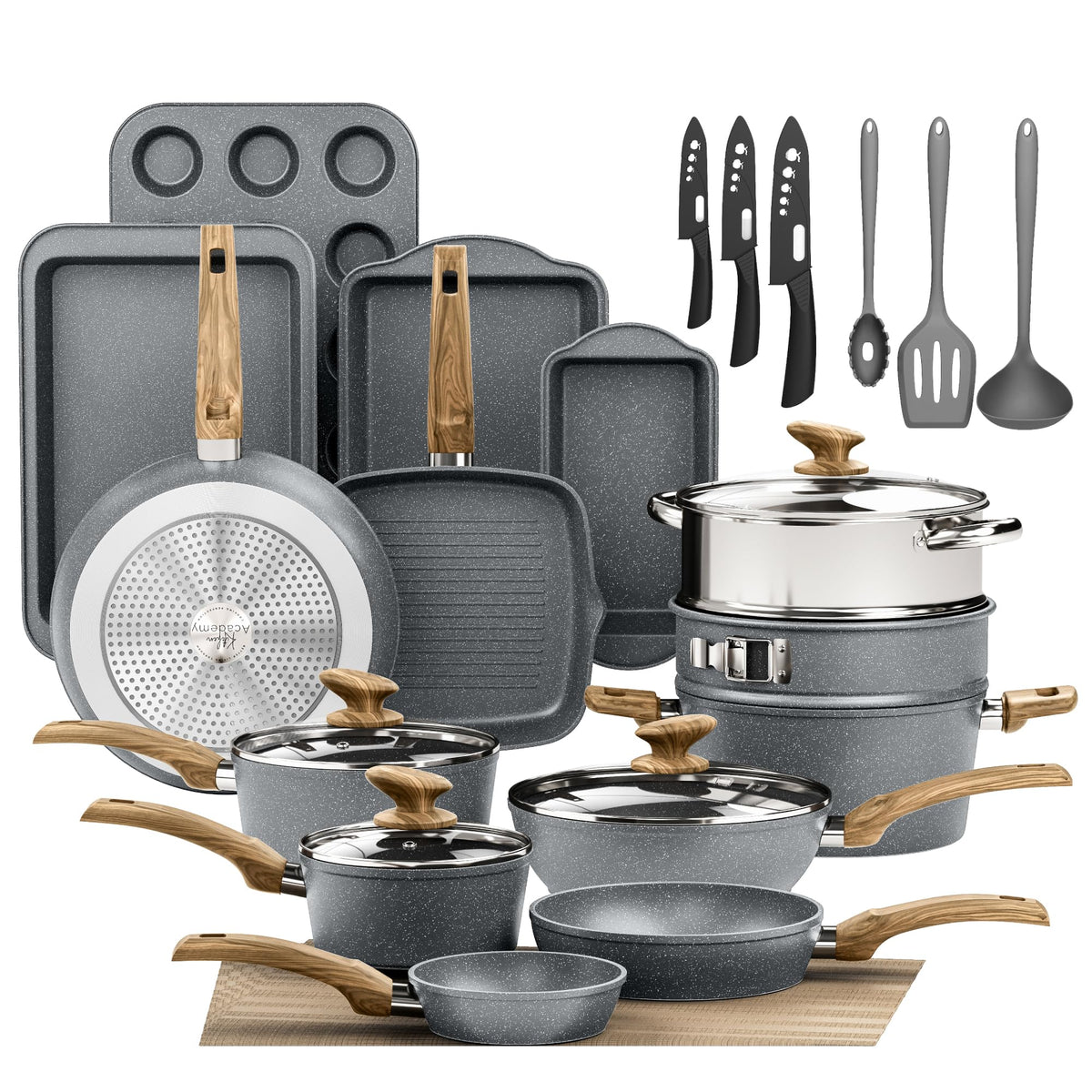 30 Piece Nonstick Cookware Set M78010