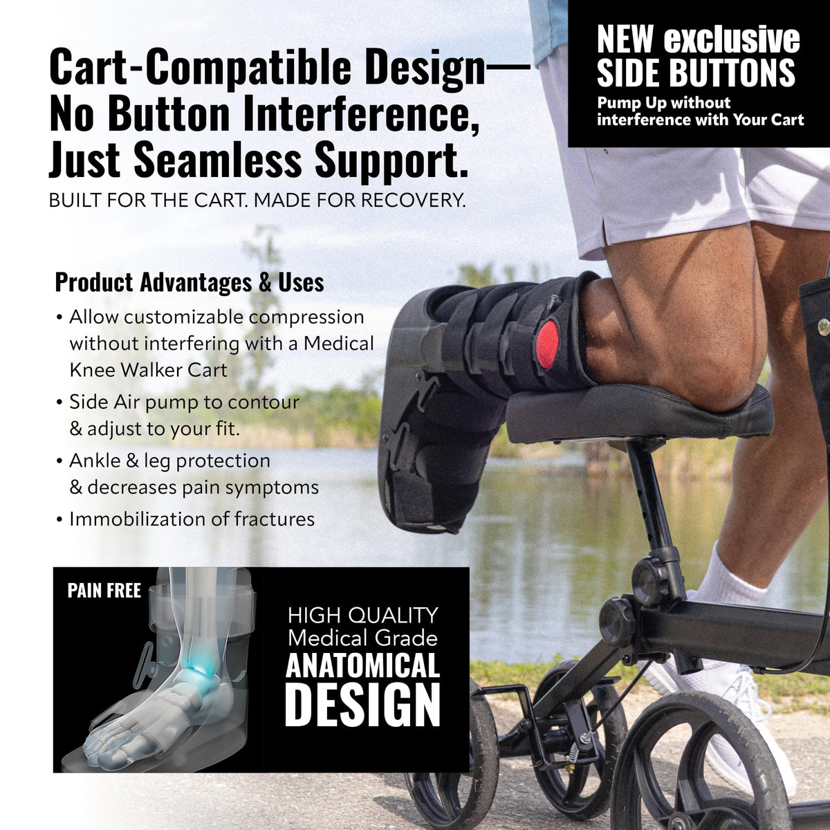 Fracture Boot Ankle Brace Large A96699